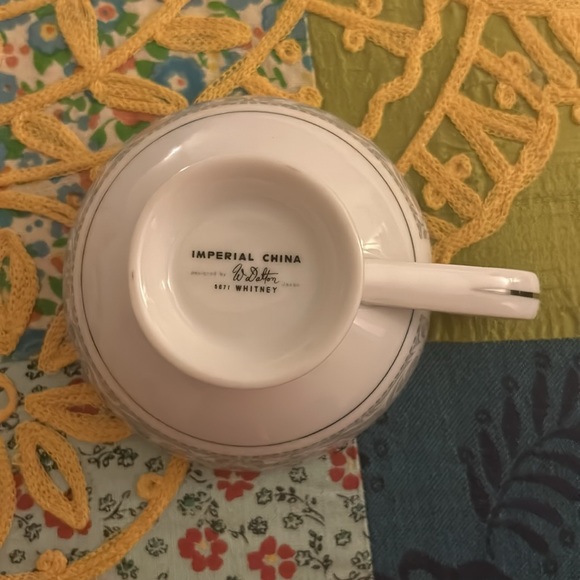 Vintage Imperial China WHITNEY designed by W. Dalton Cup and Saucer Set - Picture 6 of 11